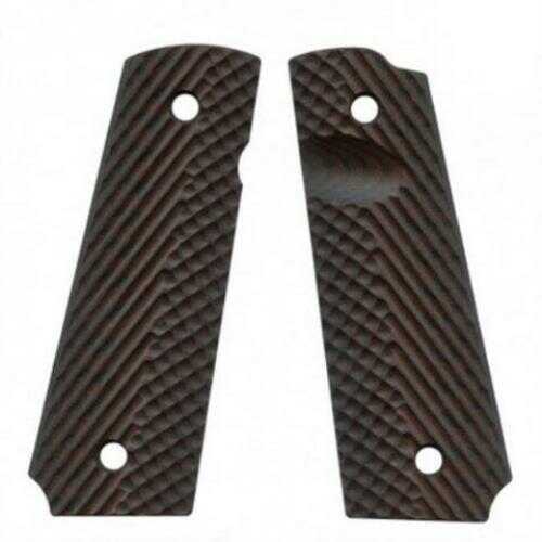 VZ 1911 Operator II Grip Panels Aggressive Textured G10, Black/Cherry Md: O2CXA