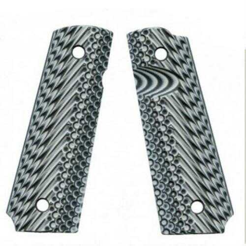 VZ 1911 Operator II Grip Panels Aggressive Textured G10, Zebra Md: O2ZXA