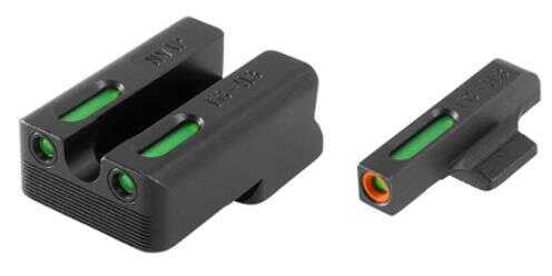 Truglo TG13NV2PC Brite-Site TFX Pro Day/Night Sights 1911 with Novak 270-450 Tritium/Fiber Optic Green w/Orange Outline