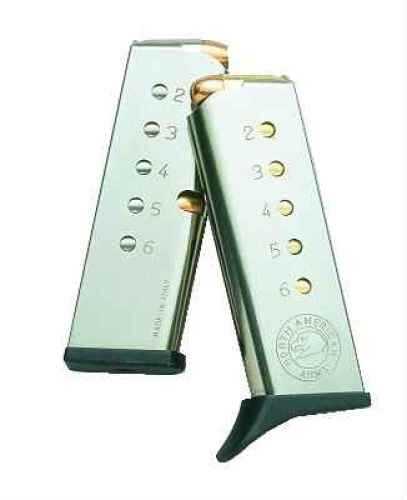 North American Arms 6 Round Stainless Magazine For Guardian 380 ACP Md: MZ380