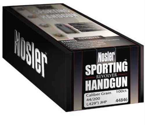 Nosler Jacketed Hollow Point Handgun Bullet 44 Caliber 300 Grain 100/Box Md: 42069