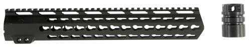 Aim Sports MTK13H308 AR Rifle Keymod Handguard 6061-T6 Aluminum Black Hard Coat Anodized 13.5"