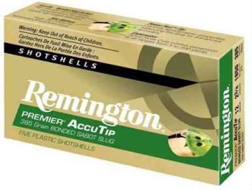 12 Gauge 3" Copper Slug  385 Gr 5 Rounds Remington Shotgun Ammunition