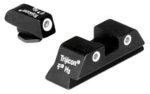 Trijicon Tritium Steel Night Sights Front & Rear For Glock 36 Md: GL12