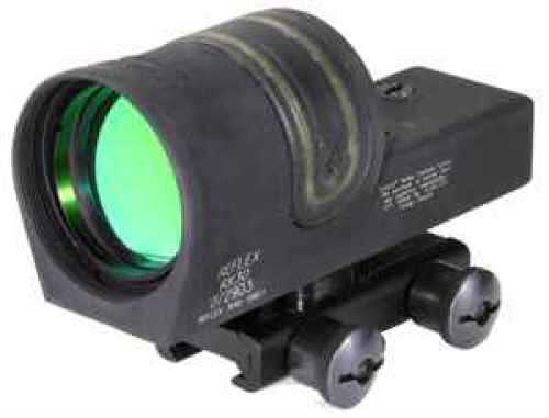 Trijicon 800042 Reflex with Flattop Mount 1x 42mm Obj 6.5 MOA Illuminated Amber Dot Black