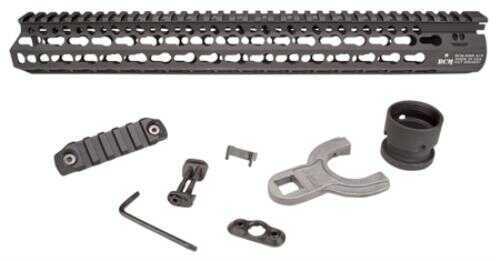 Bravo KMRA15556BK BCM AR-15 Alpha KeyMod Handguard Aluminum Black Hard Coat Anozied 15"