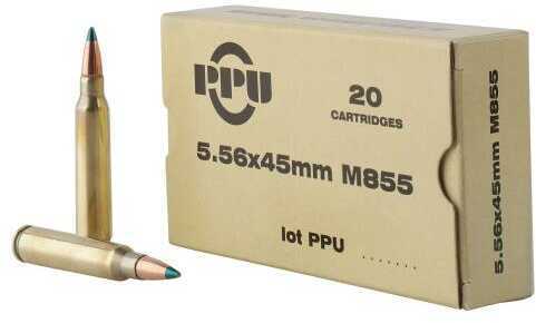 223 Rem 62 Grain Full Metal Jacket Boat Tail 20 Rounds Prvi Partizan Ammunition 223 Remington