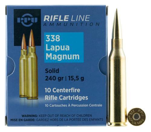 338 Lapua Mag 240 Grain Copper 10 Rounds Prvi Partizan Ammunition Magnum