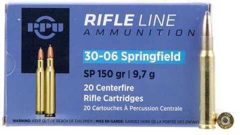 30-06 Springfield 150 Grain Soft Point 20 Rounds Prvi Partizan Ammunition