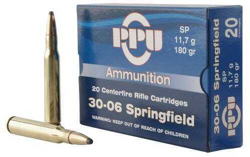 30-06 Springfield 180 Grain Soft Point 20 Rounds Prvi Partizan Ammunition