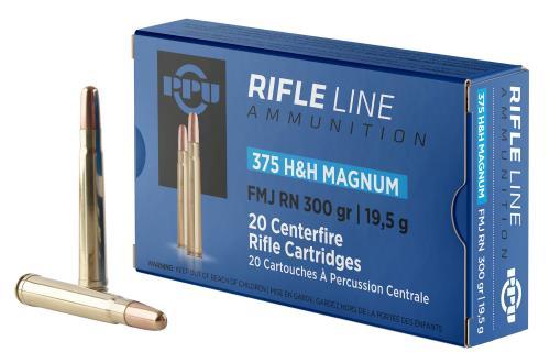 375 H&H 300 Grain Full Metal Jacket 10 Rounds Prvi Partizan Ammunition