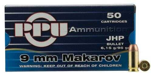 9mm Makarov 93 Grain Jacketed Hollow Point 50 Rounds Prvi Partizan Ammunition