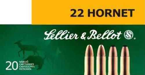 22 Hornet 45 Grain Soft Point 20 Rounds Sellior & Bellot Ammunition