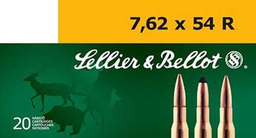 7.62X54mm Russian 180 Grain Full Metal Jacket 20 Rounds Sellior & Bellot Ammunition