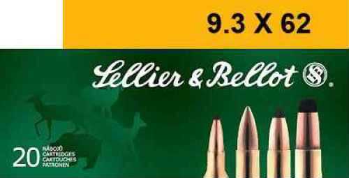 9.3X62mm 285 Grain Soft Point 20 Rounds Sellior & Bellot Ammunition