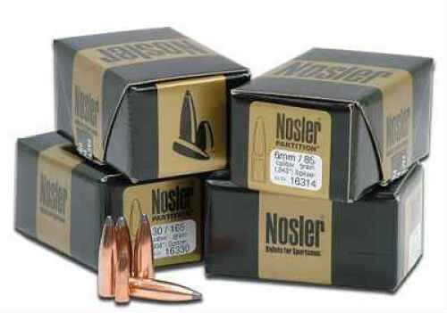 Nosler 338 Caliber 225 Grains Spitzer Partition Per 25 Md: 16436 Bullets