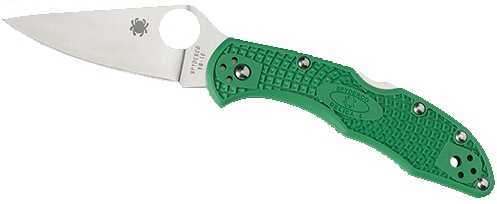 Spyderco C11PGRE Delica Green Fiberglass Reinforced Nylon ZDP189 Plain Edge