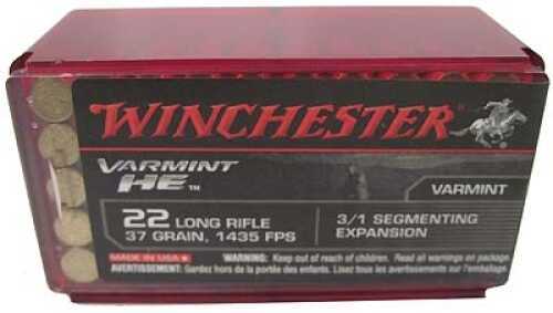 22 Long Rifle 37 Grain Hollow Point 50 Rounds Winchester Ammunition