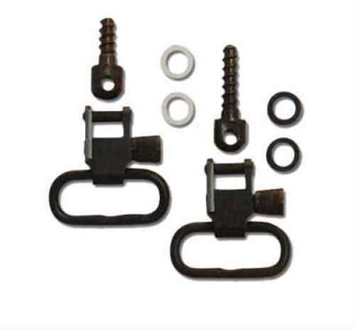 Grovtec US Inc GTSW23 Wood Screw Set For Rifle Slings 1" 1" Swivel Steel Black