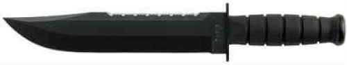 Ka-Bar 2211 Big Brother 9.38" Top Serrated/Bottom Straight Blk Blade Blk Kraton