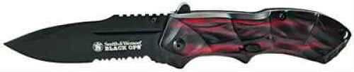 Smith & Wesson Knives SWBLOP3Rs Black Ops Red Serrated