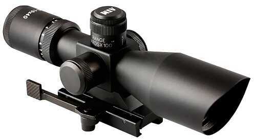 Aim Sports JTSDM251040G Tact Compact 2-10X 40mm Obj 32.5-8.9 ft@100yds Black Il Mi