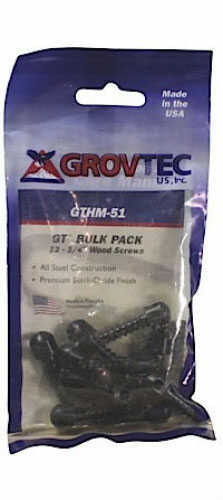 Grovtec US Inc GTHM60 Wood Screws Swivel Studs 12 Pack Brown