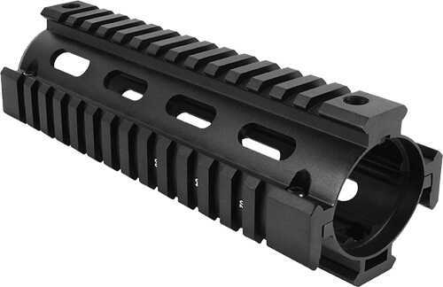 Aim Sports MT021 M4 Carbine Length Quad Rail AR-15/M16/M4 Black Hard Coat Anodized Aluminum 6.60"