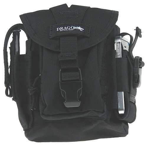 Drago Gear 16302Bl Patrol Pack Belt Bag Reinforced Webbing Black