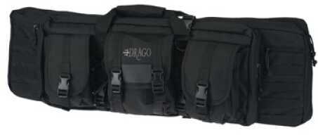 Drago Gear 12-302BL Single Gun Case 37" x 14" x 10" Exterior 600D Polyester Black