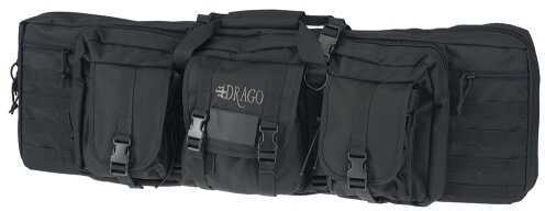 Drago Gear 12-301BL Double Gun Case 37" x 14" x 12.5" Exterior 600D Polyester Black