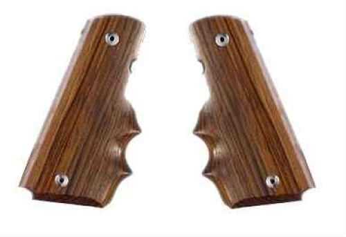 Hogue Coco Bolo Wood Finger Grooved Grips For Colt 45 Md: 45800