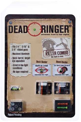 Dead Ringer Dr4331 Killer Combo Beard/Duck Buster Lexan Orange/Green Set Black