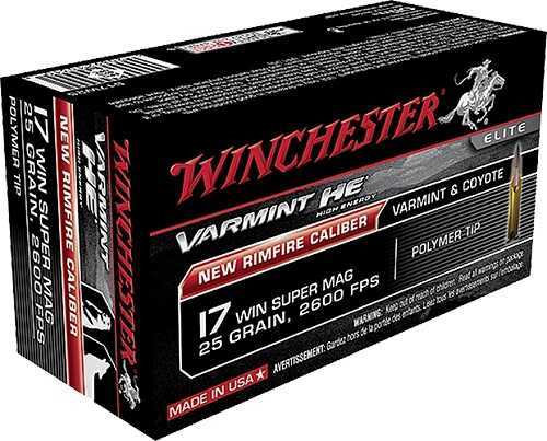 17 Win Super Mag 25 Grain Ballistic Tip 50 Rounds Winchester Ammunition