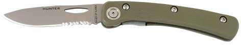 Knives Of Alaska 00393FG Featherlite Hntr Folder D2 Drop Point Serr G10 OD