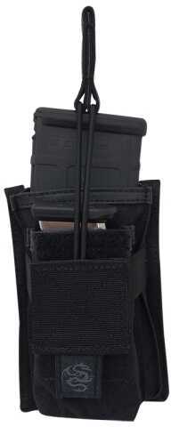 T ACP rogear PRPM1 Single M4/M16 Rifle Mag Pouch W/ Pistol Mag Pkt Black