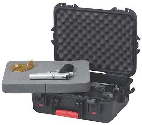 Plano 108021 All Weather Pistol/Accessory Hard Case Plastic Black W/Latches