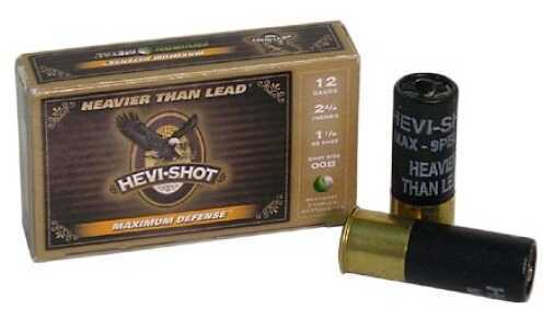 12 Gauge 2-3/4" Hevi Metal 00 Buck  9 Pellet 5 Rounds Hevi-Shot Shotgun Ammunition