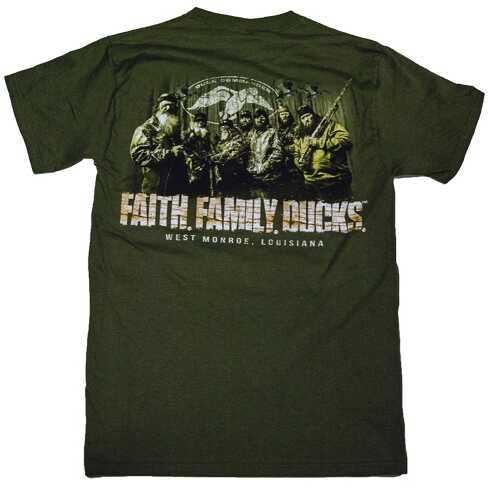 Duck Commander DCShirtMFFD Faith.Family.Ducks. T-Shirt Moss Green Xxl Cotton
