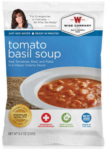 Wise Foods 05210 Outdoor Camping Pouch Tomato And Pasta Soup 6 Count