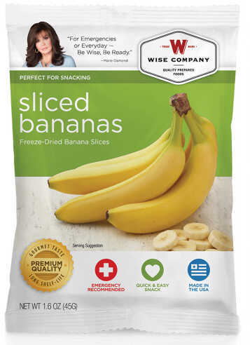 Wise Foods Outdoor Camping Pouch Sliced Bananas 6 Count 05401