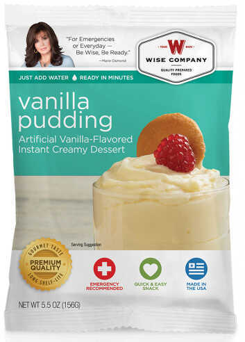 Wise Foods Outdoor Camping Pouch Vanilla Pudding 6 Count 05409