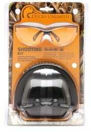 Pyramex DUCOMBO5740 Combo Kits PM8010 Earmuff/Shooting Glasses 26 dB Black/Orange