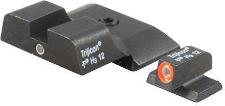 Trijicon 600722 HD Night Sights S&W M&P Shield Tritium/Fiber Optic Green w/Orange Outline w/Black