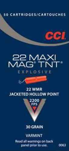 22 Win Mag Rimfire 30 Grain Hollow Point 50 Rounds CCI Ammunition Winchester Magnum