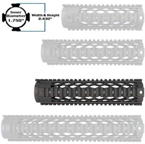 Yankee Hill 9637DX Diamond Series Forearm 9.7" AR-15 Aluminum Black