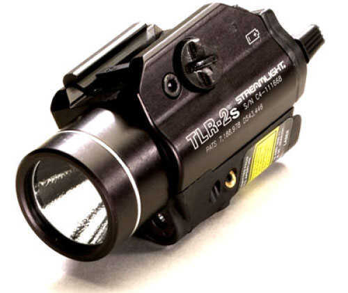 Streamlight 69230 TLR-2s LED Strobing Rail Mounted Flashlight with Laser 300 Lumens CR123A Lithium (2) Battery Black Al