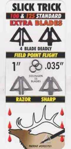 Slick Trick Broadhead Blades Standard 100/125 Grain Size 100Gr/125Gr