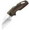 Cold Steel Cs-20LTF Mini Tuff Lite 2" Folding Plain 4034 Stainless Blade Flat Dark Earth Griv-Ex Handle