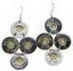 Spent Rounds 12 Gauge Winchester Joan A Earrings Diamond Shape Silver